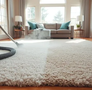 Area Rug Cleaning job in progress